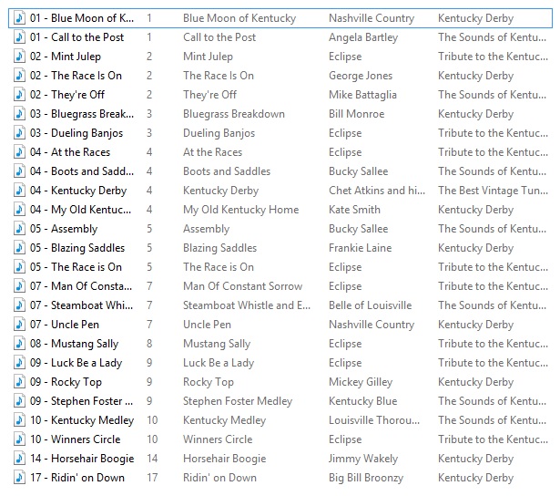 Kentucky Derby Party Music