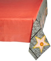 Red Carpet and WOF Stars Tablecloth