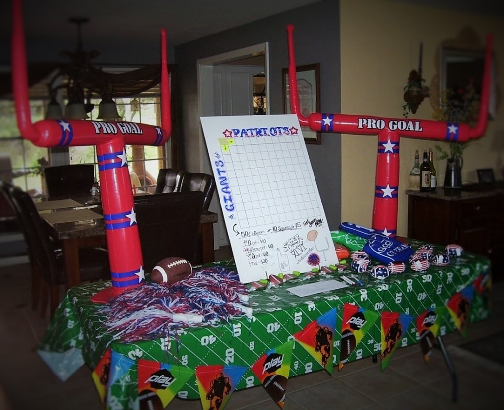 Superbowl party Welcome Table