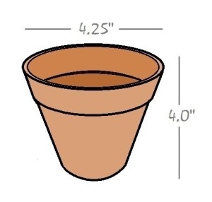 flower pot measurements