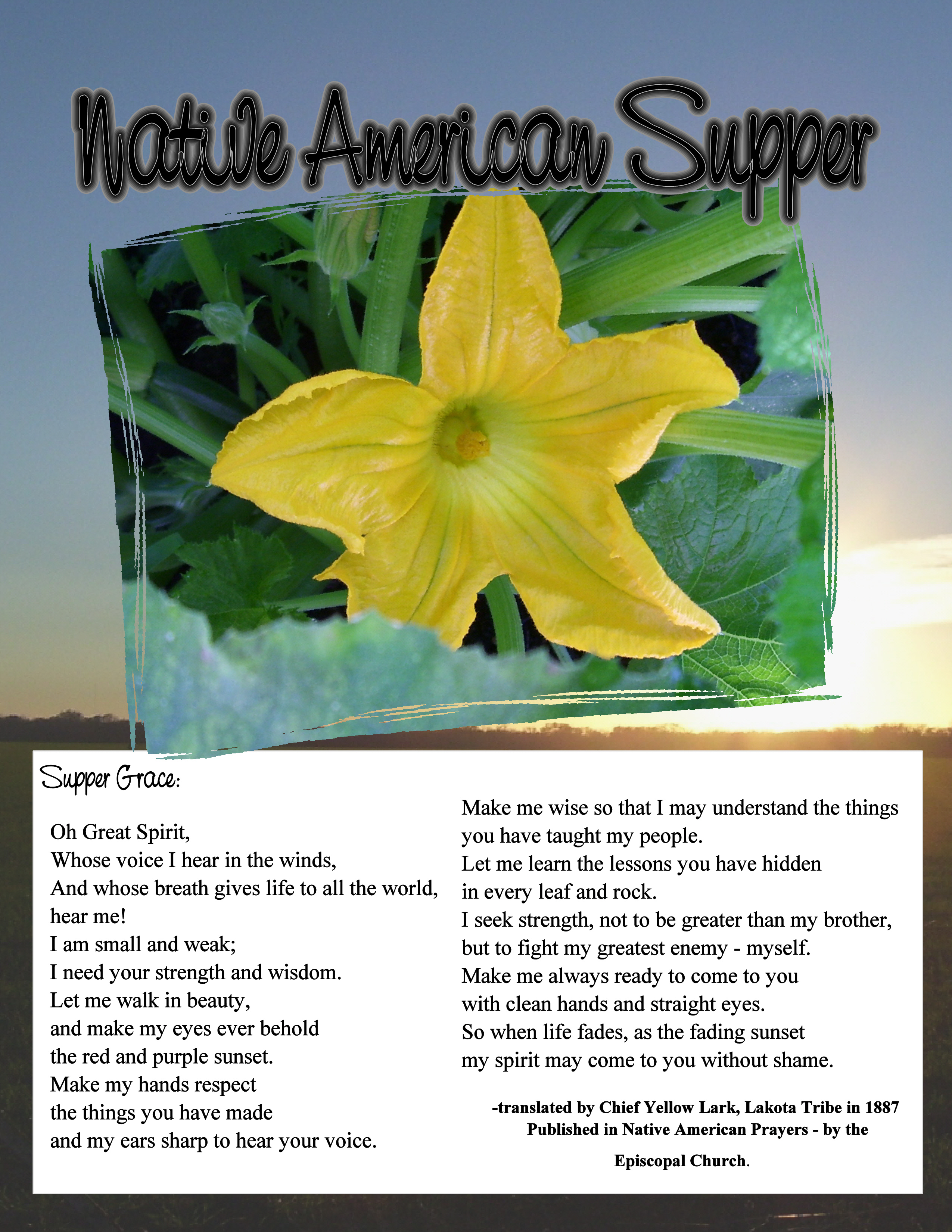 11 Native American Supper