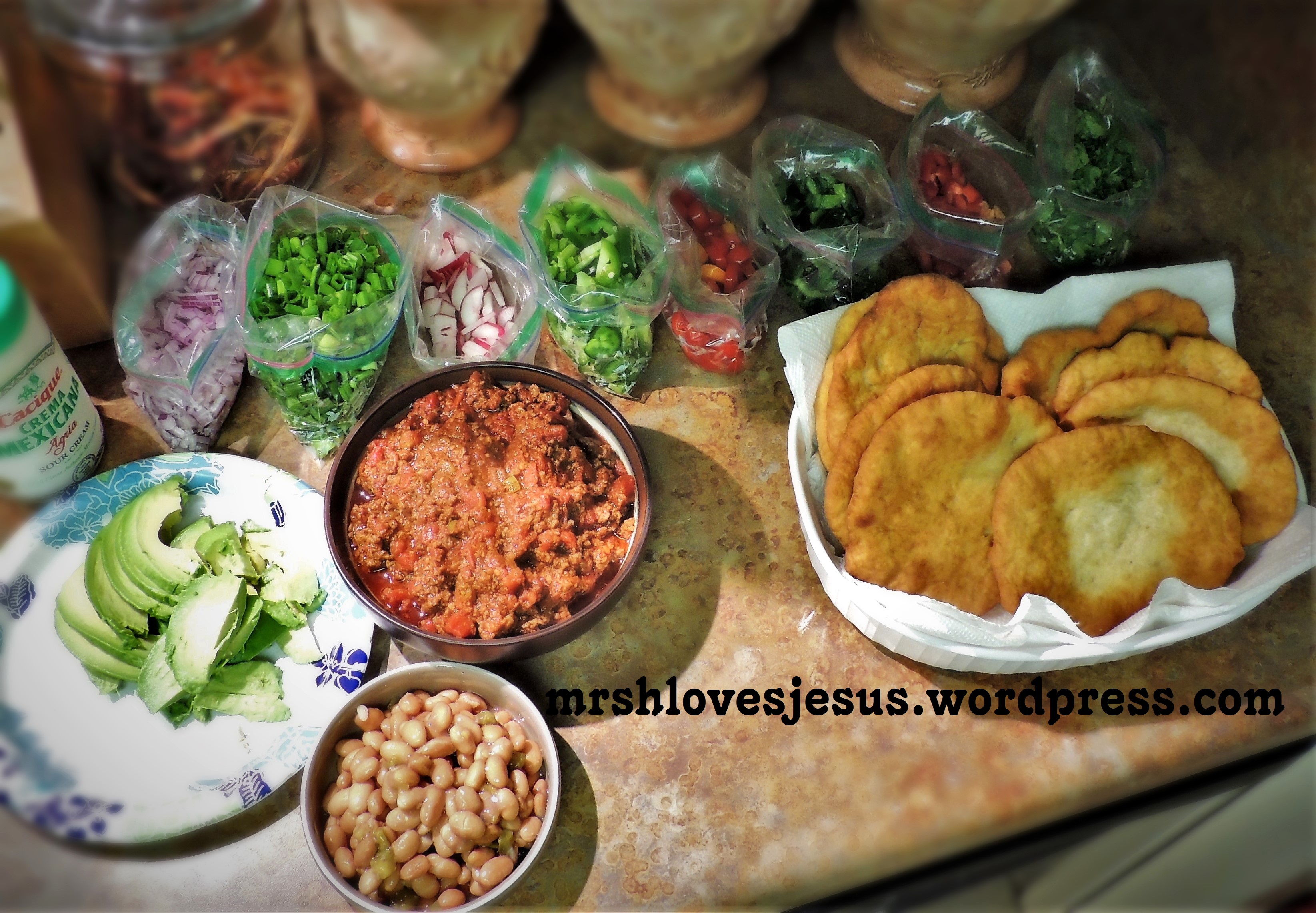 Indian Fry Bread Tacos mrsh