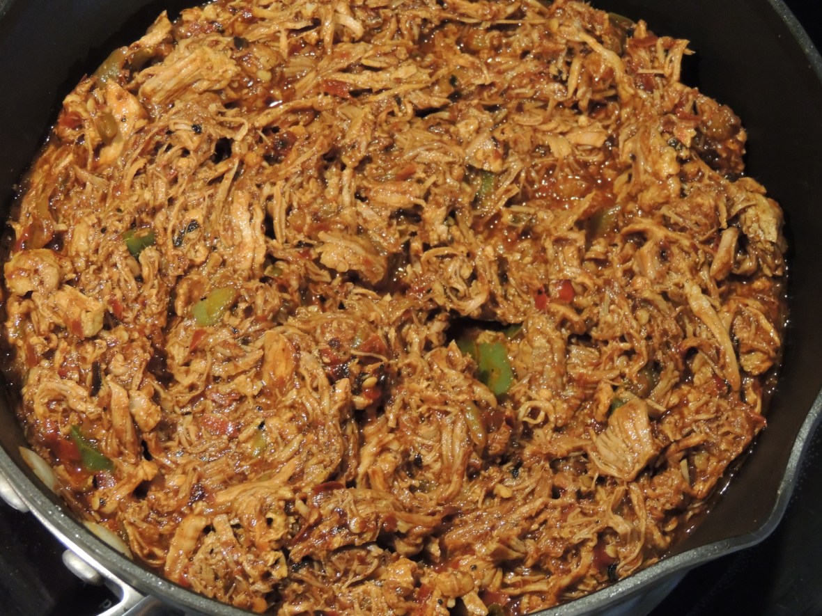 Pork mixed with red sauce