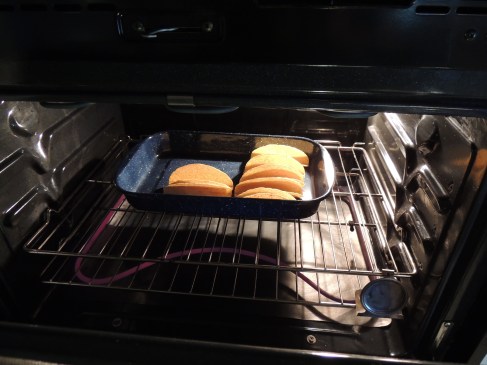 Taco Shells in oven