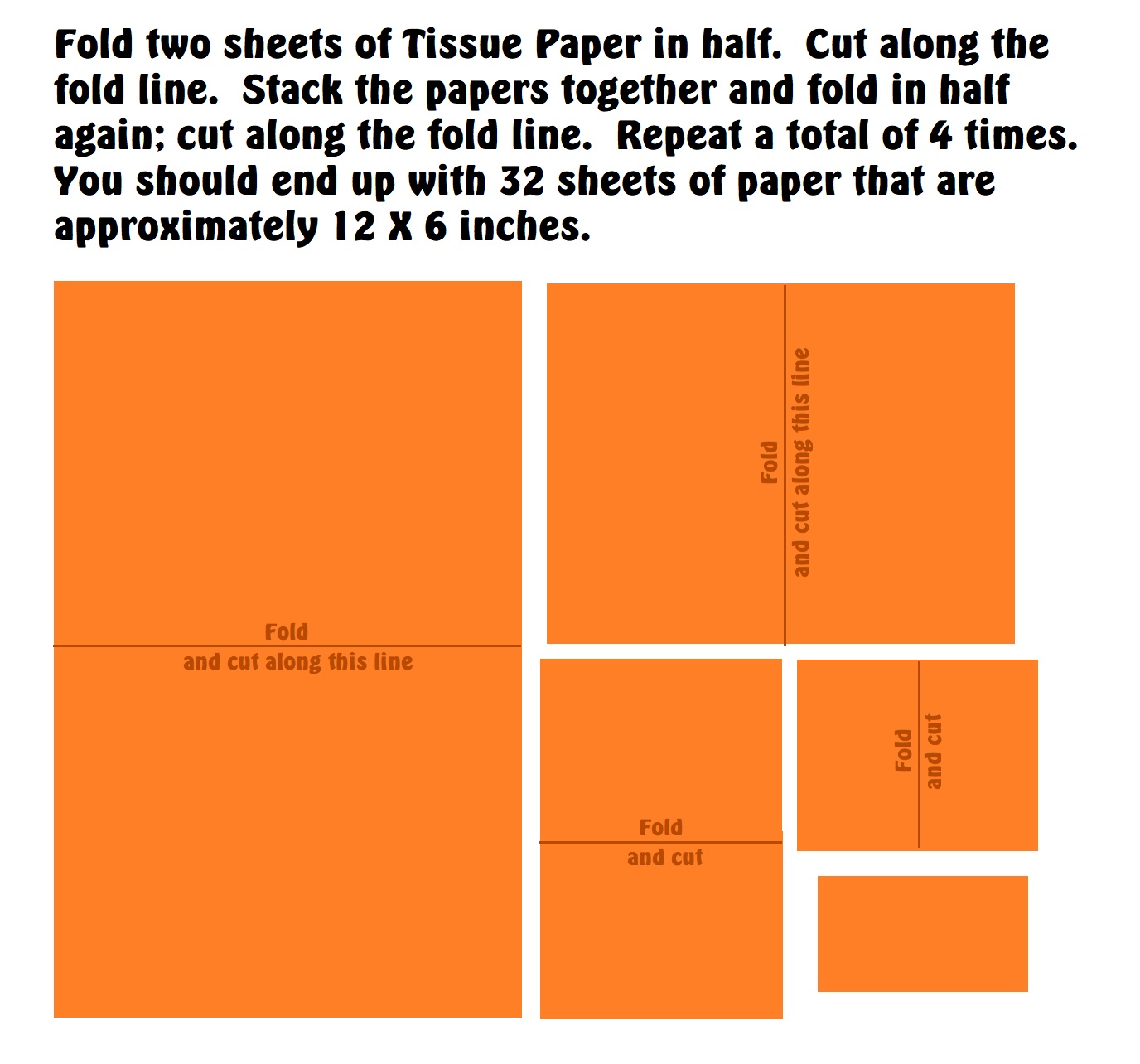 Tissue Paper Flower instruction1